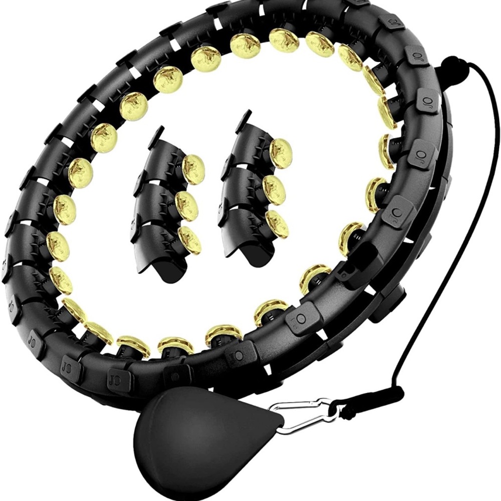 Weighted exercise hula hoop - Infinity hoop - black. NEW